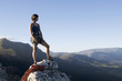 A climber at the top
