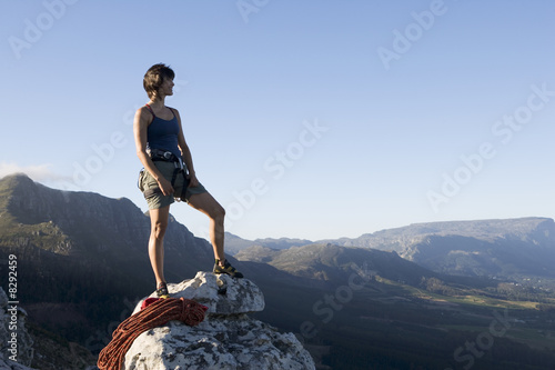 Photo: A climber at the top A climber at the top