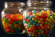 bonbons in glass pot