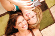 best friends taking photo of themselves best friends taking photo of themselves