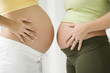Two pregnant women