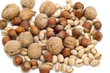 nut on white background