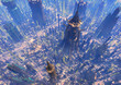 City futuristic landscape