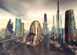 City futuristic landscape