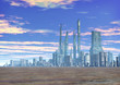 City futuristic landscape City futuristic landscape