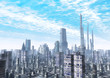 City futuristic landscape