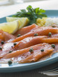 Smoked Salmon with Lemon Capers and Egg