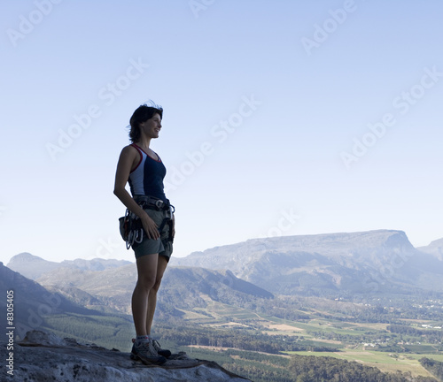 Photo: A climber at the top A climber at the top