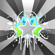 Modern floral splatter urban celebration