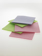 Photo: Close-up of five scouring pads Close-up of five scouring pads