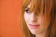 Woman with mischievious expression