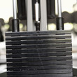 Weights at a gym, close-up