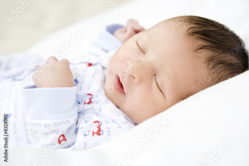 Photo: A baby sleeping A baby sleeping