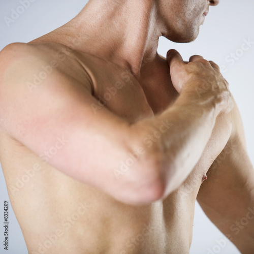 Photo: A male nude, shoulders A male nude, shoulders