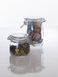 Euro money stash in jars