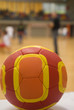 Close up of a handball ball