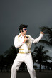 An Elvis impersonator
