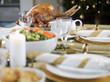 Christmas dinner on the table