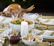 Christmas dinner on the table