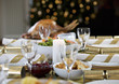 Christmas dinner on the table