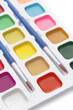 Paints and brushes