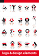 Vector logo and design elements