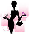 sagoma di donna con scarpe