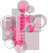 sagoma di donna in rosa