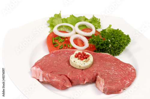 Foto: Steak mit Kräuterbutter Steak mit Kräuterbutter