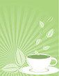 Green tea background Green tea background