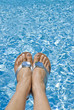 Feet Over the Swimming Pool