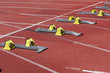 startblocks für lauf im stadion