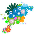 circles and flowers