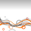 Abstract lines with circles. Vector Abstract lines with circles. Vector