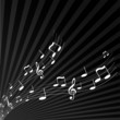 Abstract illustration with notes. Vector