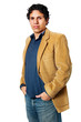 Young Latino Man Standing Isolated on White Background