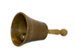 Foto: retro hand bell isolated on white retro hand bell isolated on white