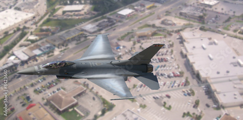 Photo: Jet Over City Jet Over City