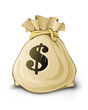 full sack with dollars isolated full sack with dollars isolated