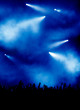 Blaue Licht-Show Blaue Licht-Show
