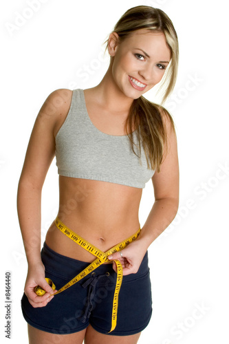 Photo: Woman Measuring Waist Woman Measuring Waist
