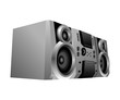 Silver Boom Box