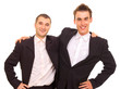 two happy men