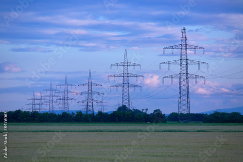Überland Hochspannungsleitung