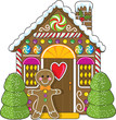 Gingerbread House and Man Gingerbread House and Man