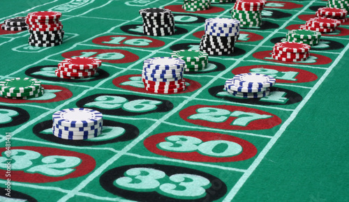 Photo: Roulette Table Bets Roulette Table Bets