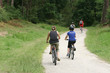 balade en forêt à vélo