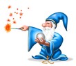 wizard su bianco