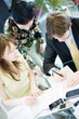 Business meeting in a modern office. Business meeting in a modern office.