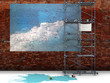 mur liberté peinture bleu mur liberté peinture bleu